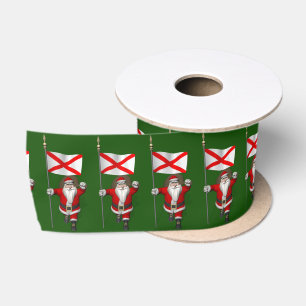 Weihnachtsmann mit dem Wappen von Alabama Satinband