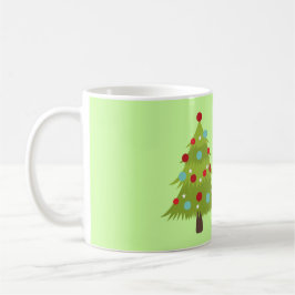 Weihnachtsmann mit Geschenken und Weihnachtsbaum Kaffeetasse