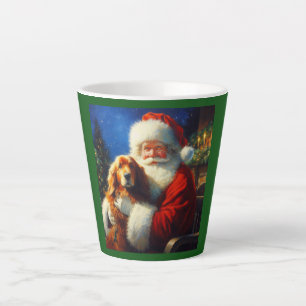 Weihnachtsmann mit Hunden 4 Milchtasse