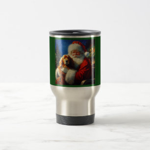 Weihnachtsmann mit Hunden 4 Reisebecher