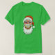 Weihnachtsmann mit Lächeln der frohen Weihnachten T-Shirt (Design vorne)