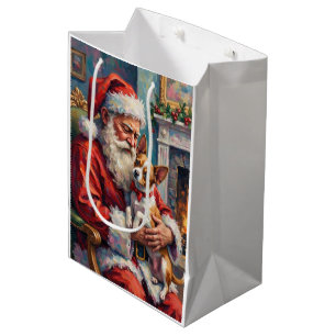 Weihnachtsmann mit Papillon-Weihnachtskunst Mittlere Geschenktüte