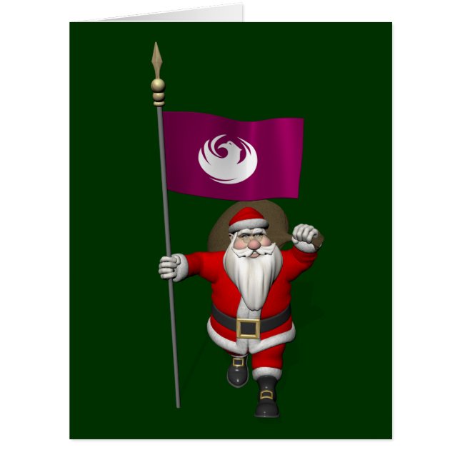 Weihnachtsmann mit Phönix (Vorderseite)