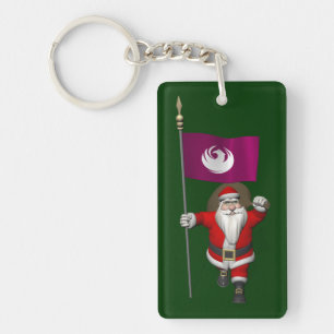 Weihnachtsmann mit Phönix Schlüsselanhänger
