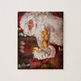 Weihnachtsmann mit Snacks Jigsaw