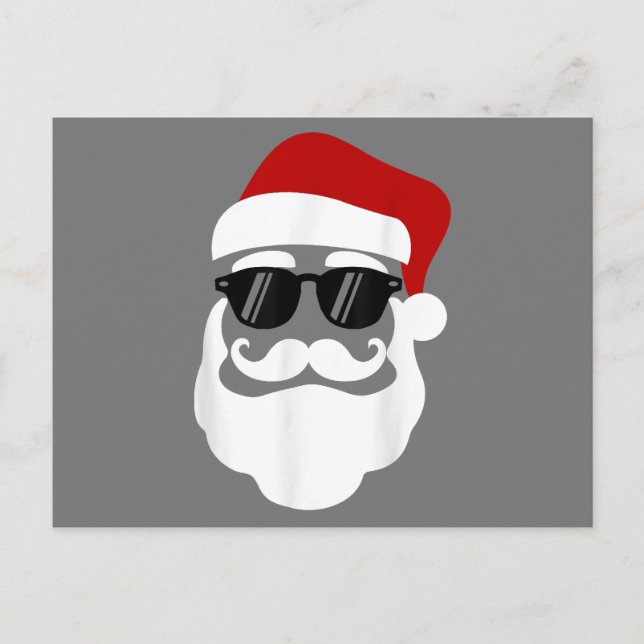 Weihnachtsmann mit Sonnenbrille Funny Christmas De Postkarte (Vorderseite)