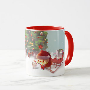Weihnachtsmann mit Weihnachtsbaum Tasse