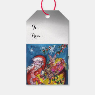 WEIHNACHTSMANN MIT WEIHNACHTSgeschenk-SACK Geschenkanhänger