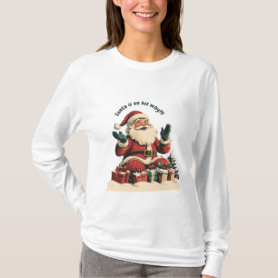 Weihnachtsmann mit Weihnachtsgeschenken T-Shirt