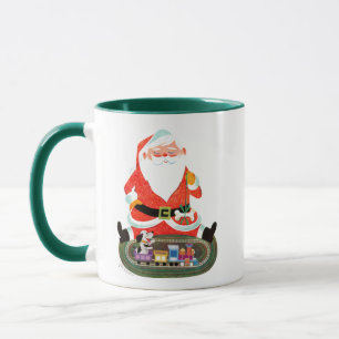 Weihnachtsmann mit Zug Tasse