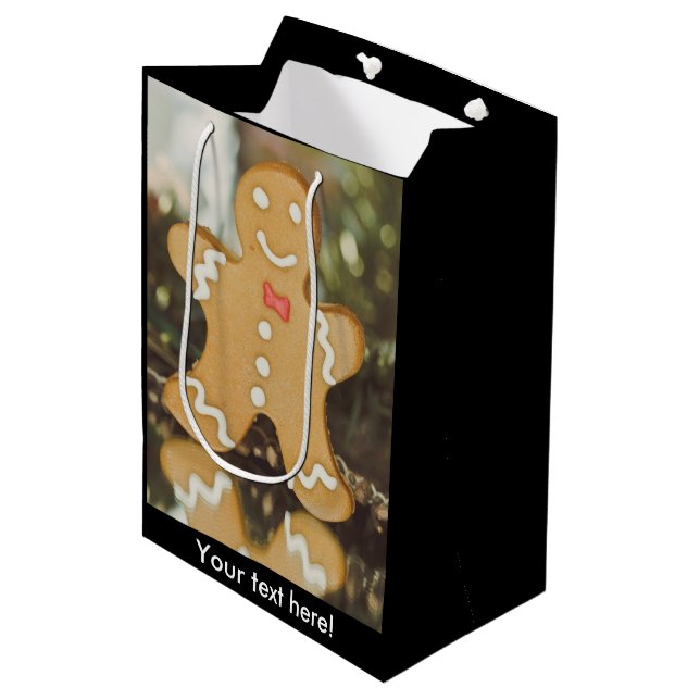 Weihnachtsmann Mittlere Geschenktüte (Vorderseite Schrägansicht)