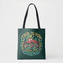 Weihnachtsmann Monster Truck Boys Weihnachten Tasche