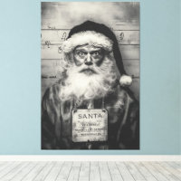 Weihnachtsmann Mugshot: Ungezogene Liste falsch