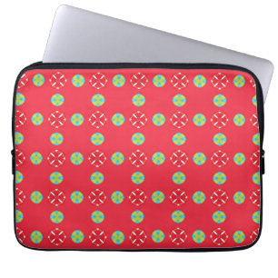 Weihnachtsmann Muster 03 - Laptopschutzhülle