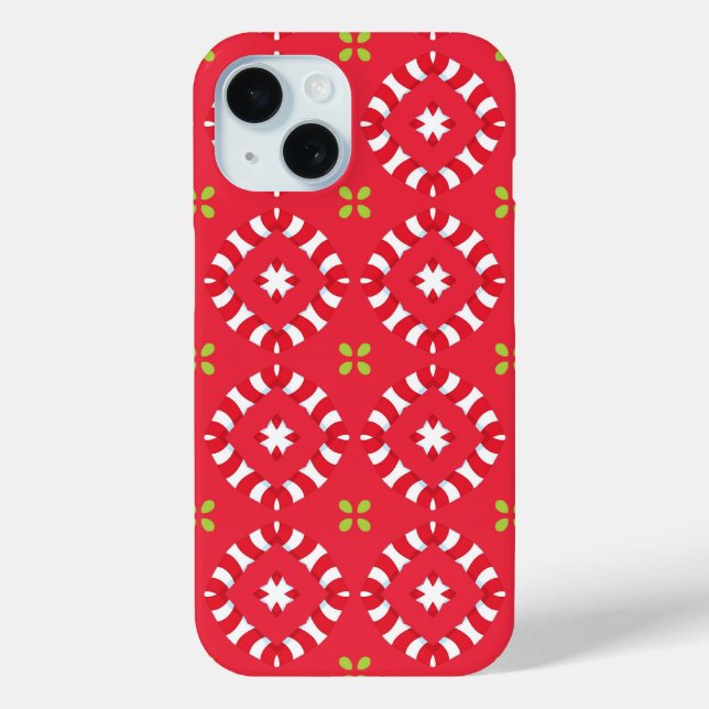 Weihnachtsmann Muster 04 - Case-Mate iPhone Hülle (Rückseite)