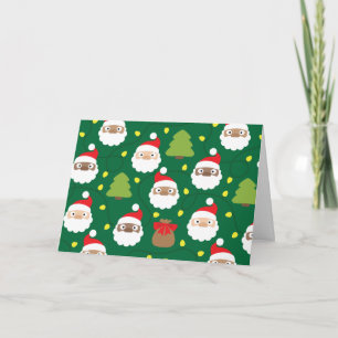 Weihnachtsmann-Muster Karte