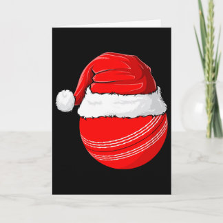 Weihnachtsmann Mütze Weihnachten Cricket  Karte