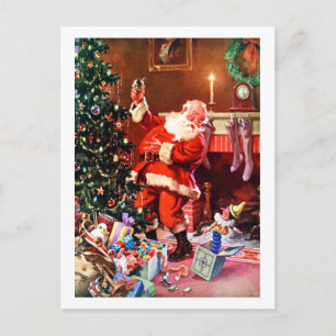 Weihnachtsmann nachts vor Weihnachten