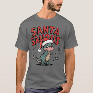Weihnachtsmann Niedlich Weihnachten Dinosb T-Shirt