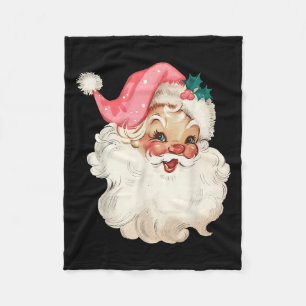 Weihnachtsmann Nk Weihnachtsgesicht Alt Xmas Vinta Fleecedecke