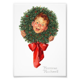 Weihnachtsmann - Norman Rockwell - Little Boy Fotodruck