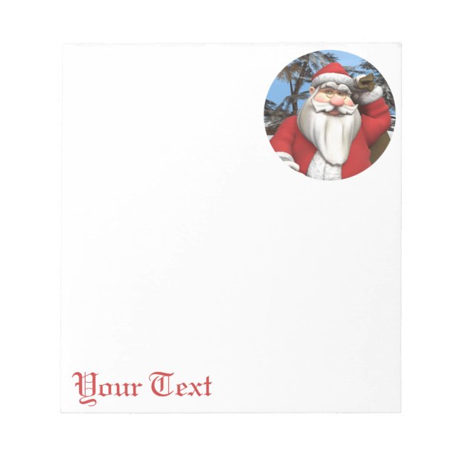 Weihnachtsmann Notizblock (Vorderseite)