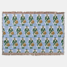 Weihnachtsmann Nussknacker Blau Vereist Decke