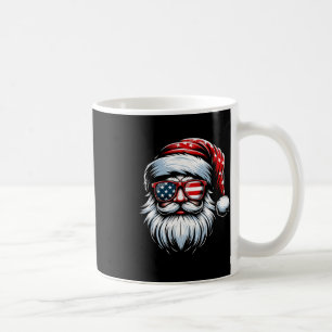 Weihnachtsmann Patriotischer USA Sonnenbrille Weih Kaffeetasse