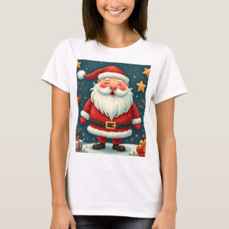 Weihnachtsmann-Pattern-T - Shirt