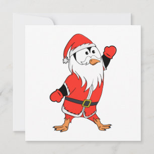 Weihnachtsmann Penguin Weihnachten bereit Einladung