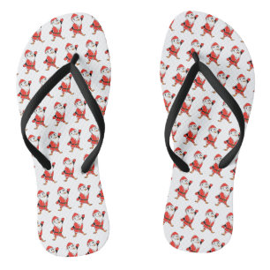 Weihnachtsmann Penguin Weihnachten bereit Flip Flops