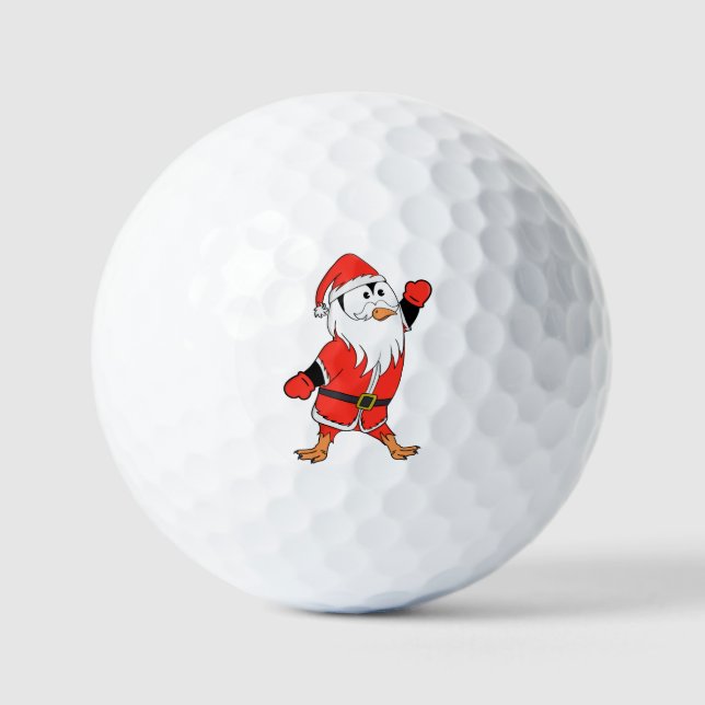 Weihnachtsmann Penguin Weihnachten bereit Golfball (Vorderseite)