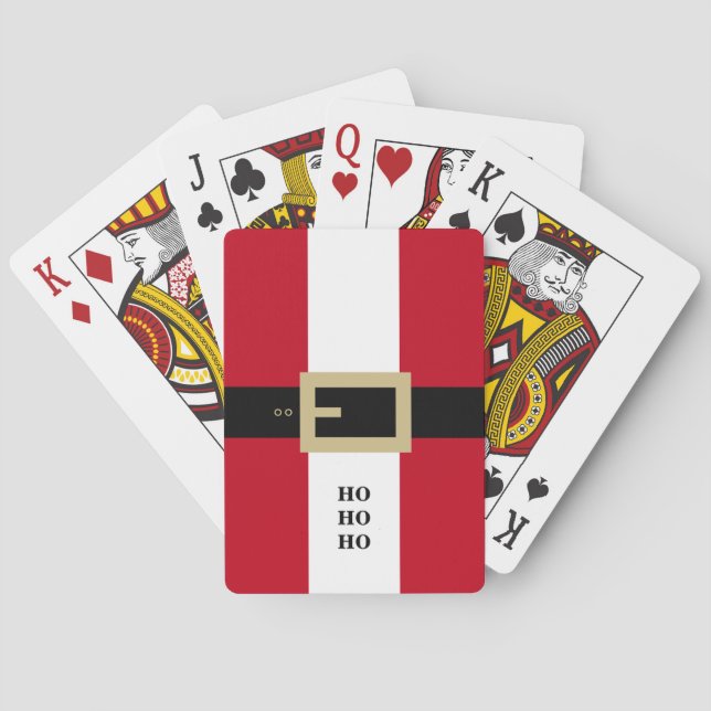 Weihnachtsmann Personalisiert Weihnachten Spielkarten (Rückseite)
