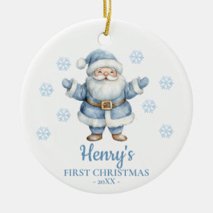Weihnachtsmann Personalisiertes erstes Weihnachten Keramik Ornament