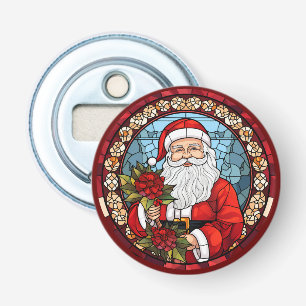 Weihnachtsmann Poinsettia Kühlschrank Flaschenöffner