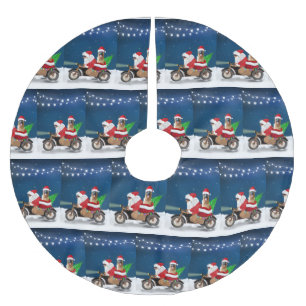 Weihnachtsmann Polyester Weihnachtsbaumdecke