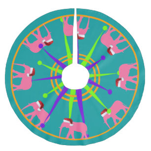 Weihnachtsmann Polyester Weihnachtsbaumdecke