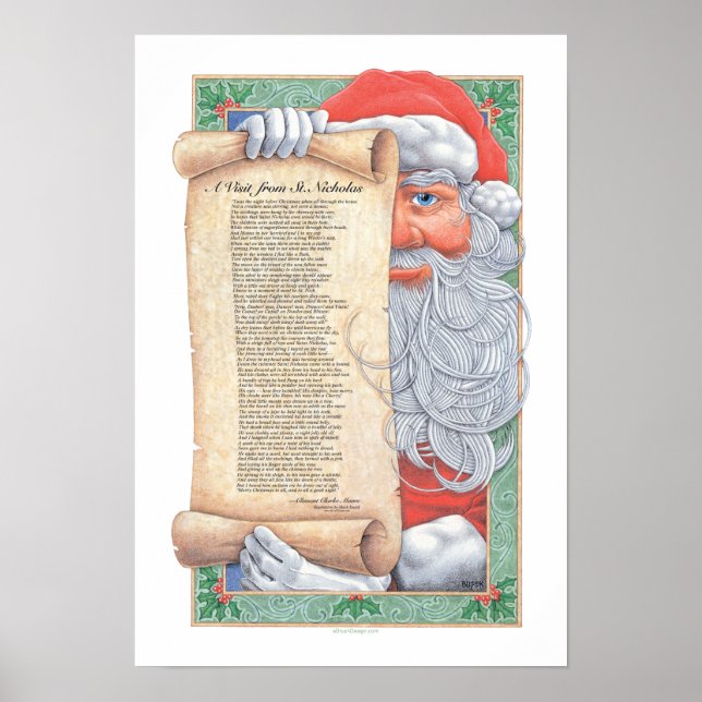 Weihnachtsmann Poster (Vorne)