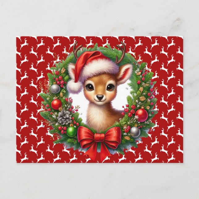 Weihnachtsmann Postkarte (Vorderseite)