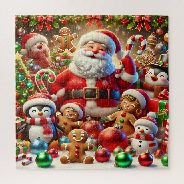 Weihnachtsmann-Puzzle (Vertikal)