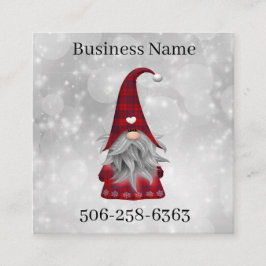 Weihnachtsmann Quadratische Visitenkarte