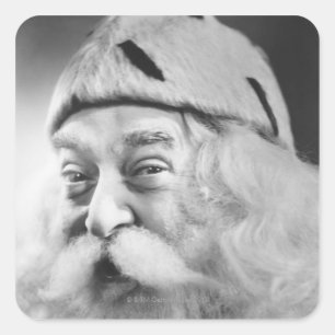 Weihnachtsmann Quadratischer Aufkleber