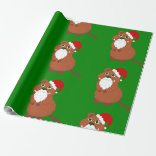 Weihnachtsmann Quokka Australien Weihnachten Geschenkpapier