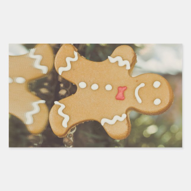 Weihnachtsmann Rechteckiger Aufkleber (Vorderseite)