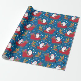 Weihnachtsmann Reindeer Geschenkpapier