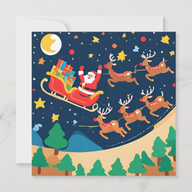 Weihnachtsmann Reindeer kommt in die Stadt (Vorderseite)