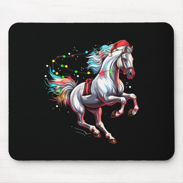 Weihnachtsmann Reiten Mousepad (Vorne)