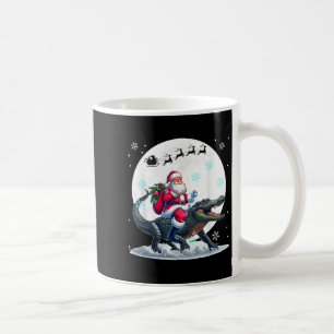 Weihnachtsmann-Reittier-Alligator-Weihnachtsmond-M Kaffeetasse