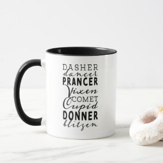 Weihnachtsmann-Rentier Festive Winterferien Tasse