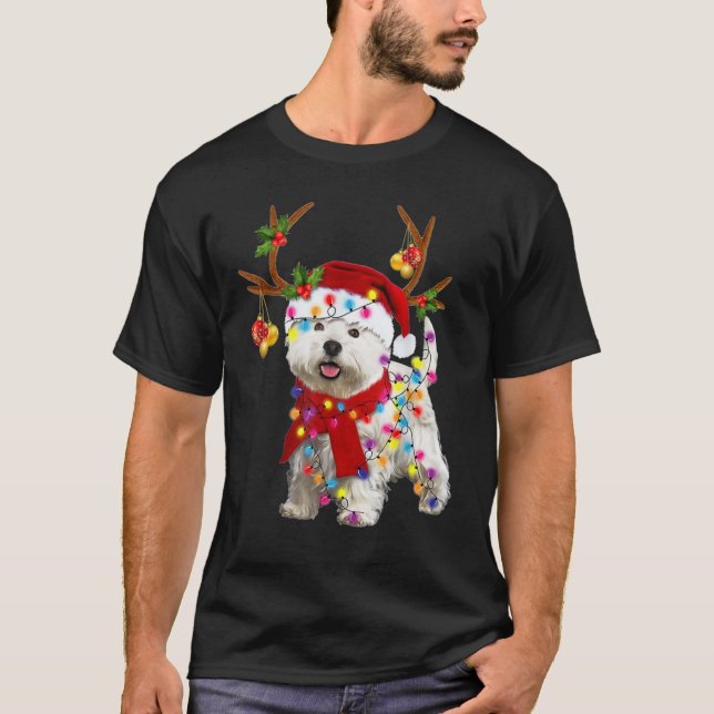 Weihnachtsmann Rentiere Schöne Rentiere Weihnachte T-Shirt (Vorderseite)
